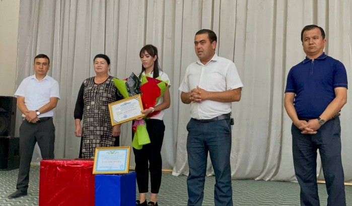 "Kelajak bunyodkori" medali sohibasi Nafisa Nabiqulova munosib taqdirlandi