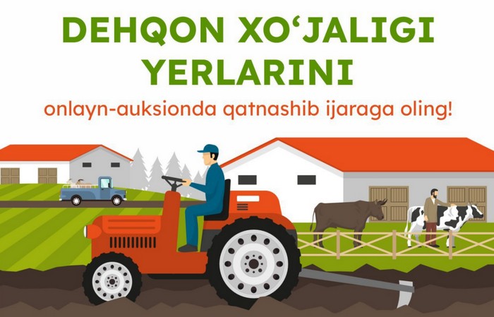 Dehqon xo'jaligiga mo'ljallangan yer uchastkalarini sotib oling