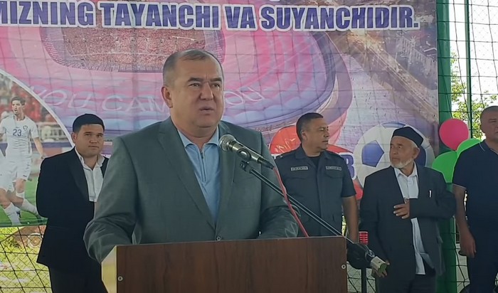 Yangiobod tumani Pastkichaqir qishlog'ida yangi futbol maydoni foydalanishga topshirildi (Video)