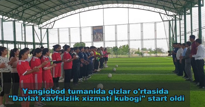 Yangiobod tumanida qizlar o'rtasida "DXX kubogi" o'yinlari boshlandi (Video)